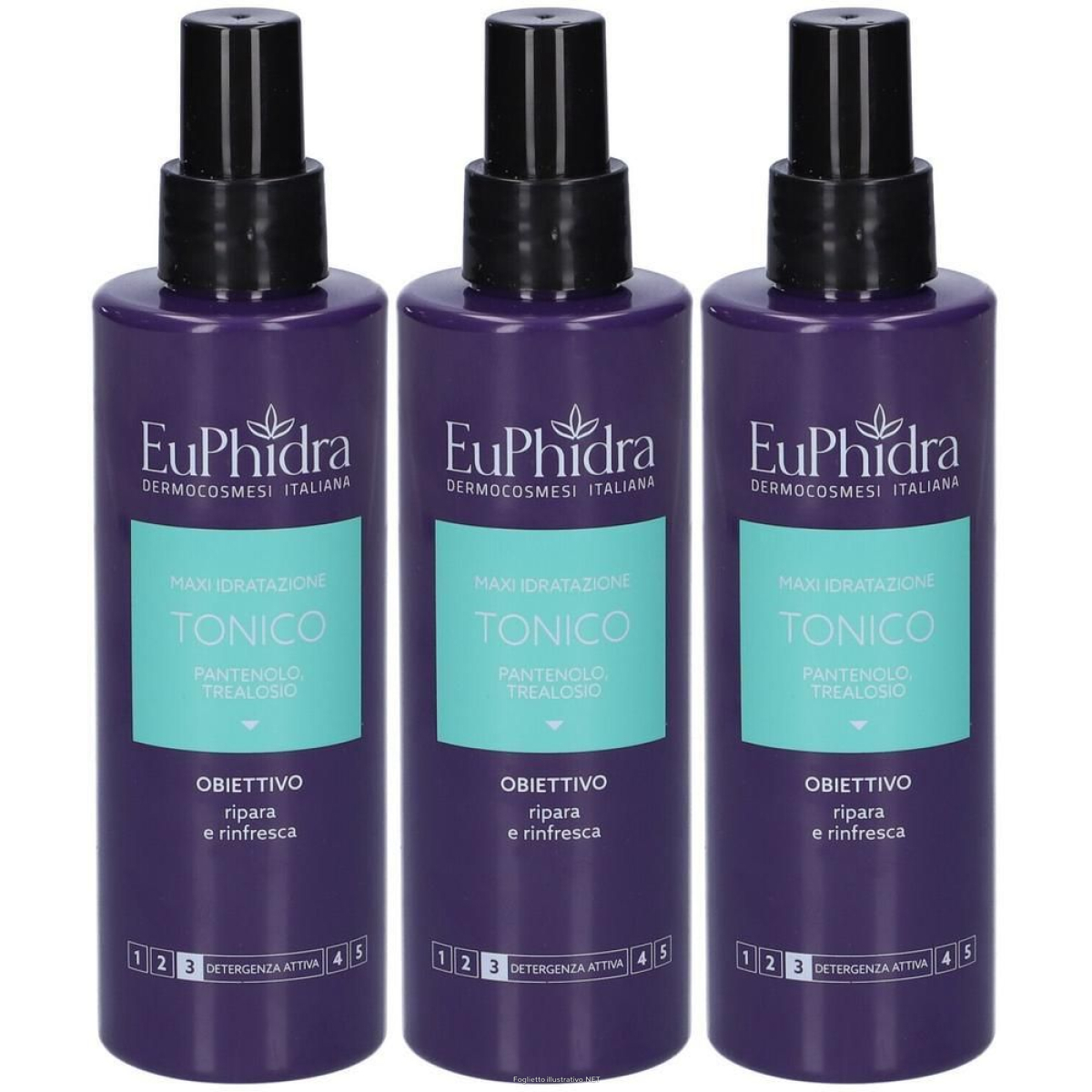 Acquista Online euphidra maxi idratazione tonico pantenolo 3x200 ml e Cerca l'offerta più bassa