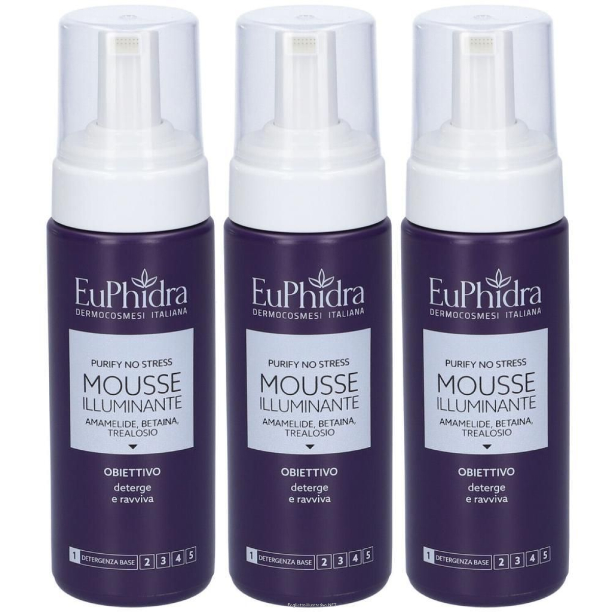 Acquista Online euphidra mousse illuminante purify no stress 3x175 ml e Cerca l'offerta più bassa