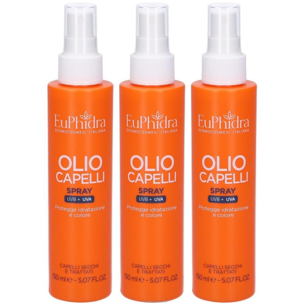 Acquista Online euphidra olio capelli spray 3x150 ml e Cerca l'offerta più bassa