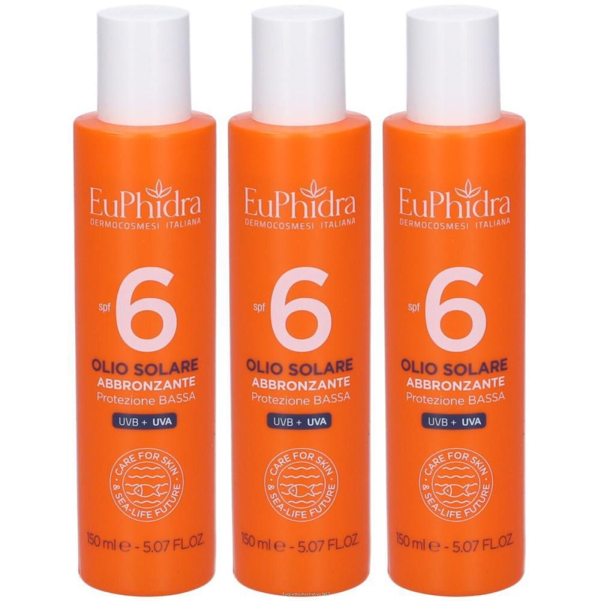 Acquista Online euphidra olio solare spf6 3x150 ml e Cerca l'offerta più bassa
