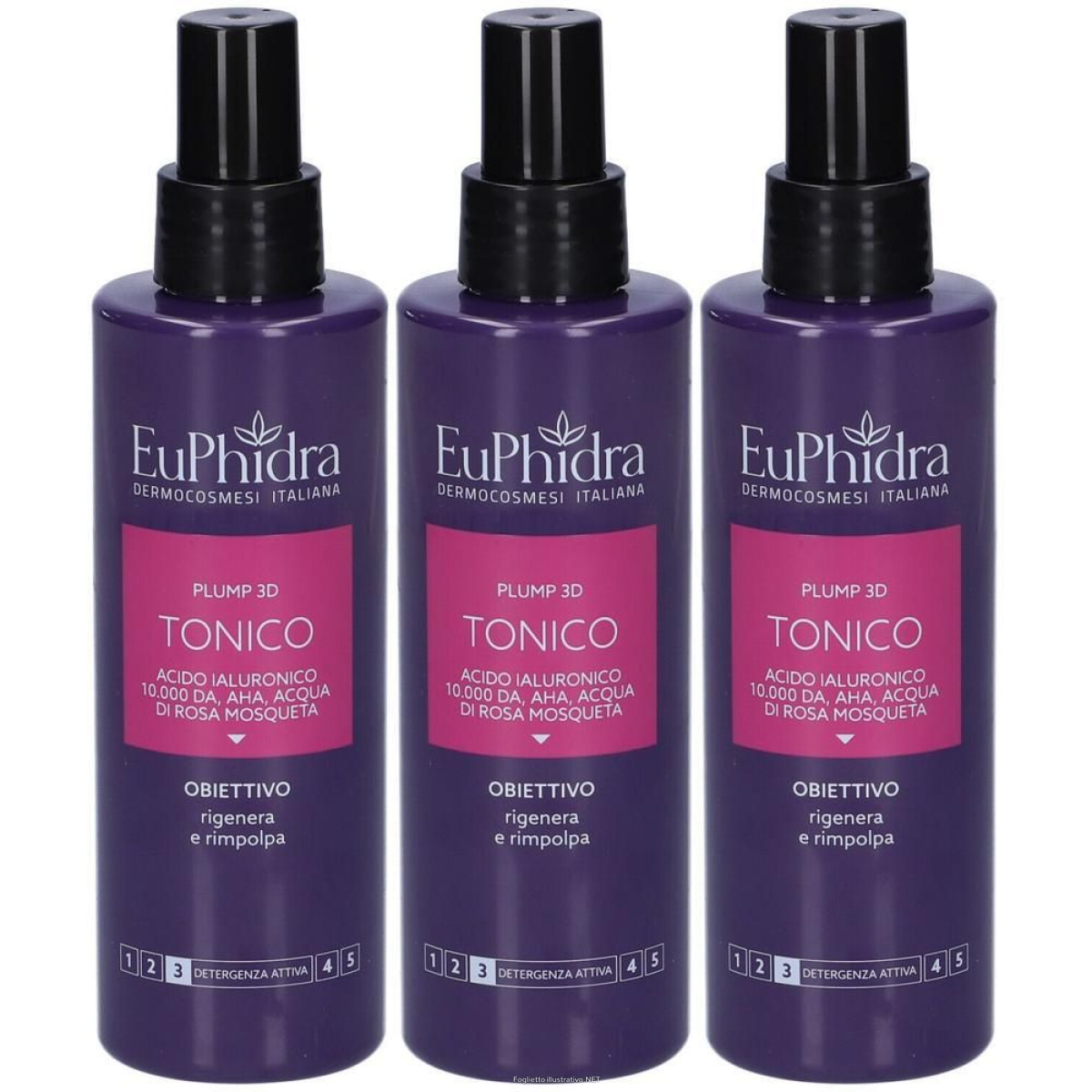 Acquista Online euphidra plump 3d tonico acido ialuronico 3x200 ml e Cerca l'offerta più bassa