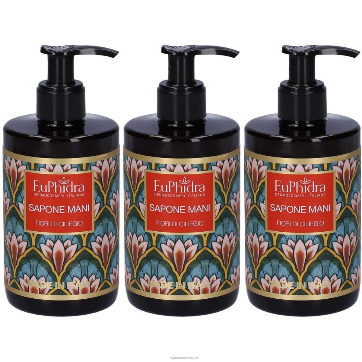 Acquista Online euphidra sapone mani fiori di ciliegio 3x300 ml e Cerca l'offerta più bassa