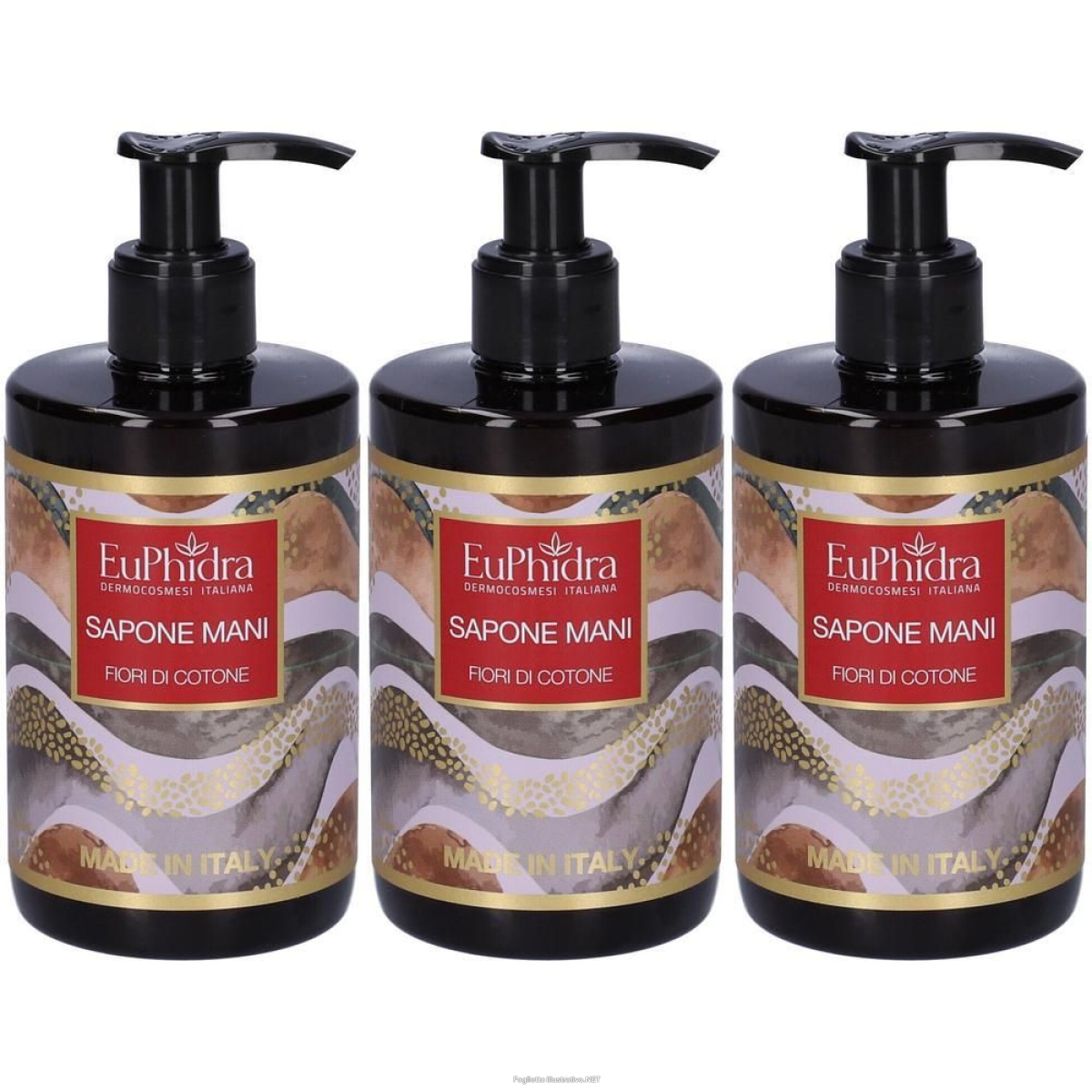 Acquista Online euphidra sapone mani fiori di cotone 3x300 ml e Cerca l'offerta più bassa