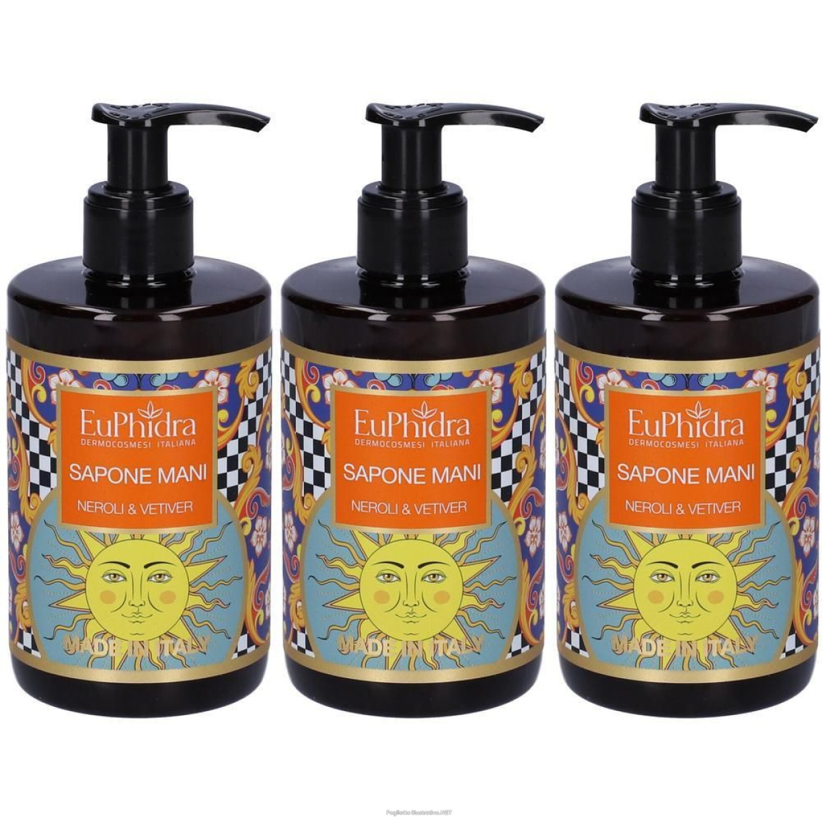 Acquista Online euphidra sapone mani neroli & vetiver 3x300 ml e Cerca l'offerta più bassa