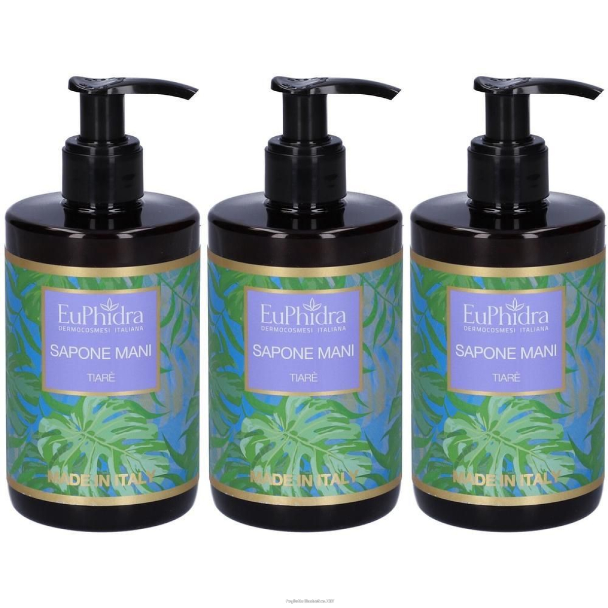Acquista Online euphidra sapone mani tiaré 3x300 ml e Cerca l'offerta più bassa