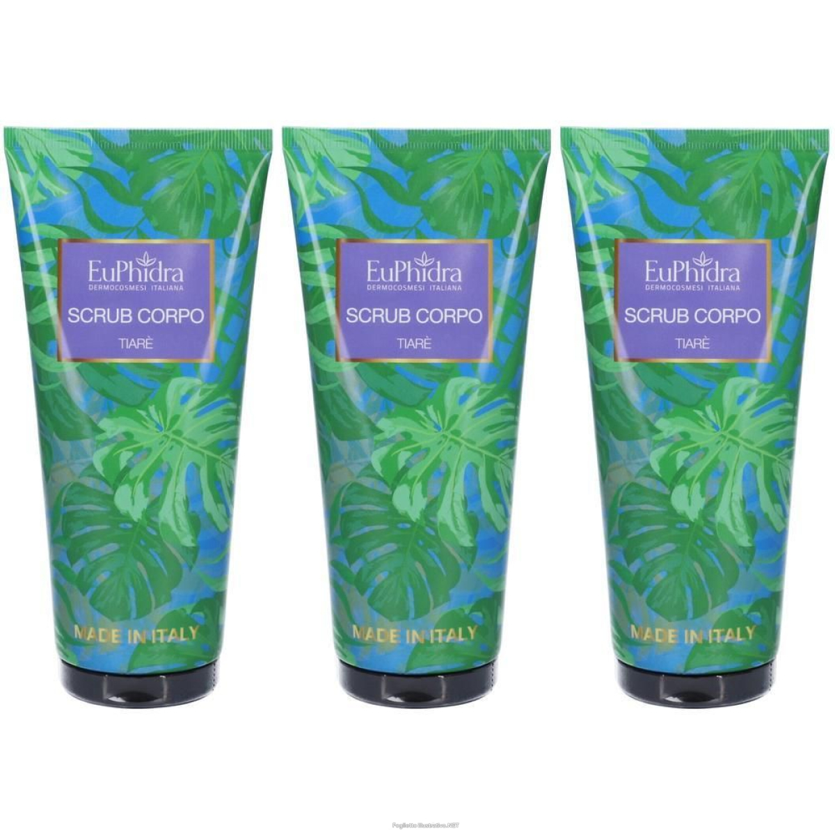 Acquista Online euphidra scrub corpo tiaré 3x200 ml e Cerca l'offerta più bassa