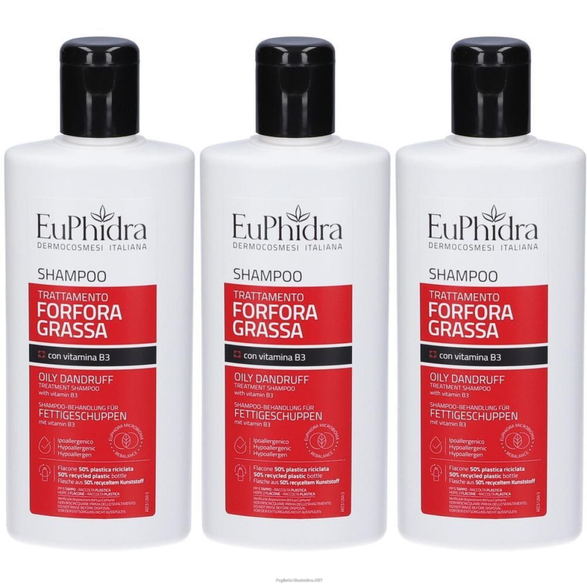 Acquista Online euphidra shampoo forfora grassa 3x200 ml e Cerca l'offerta più bassa