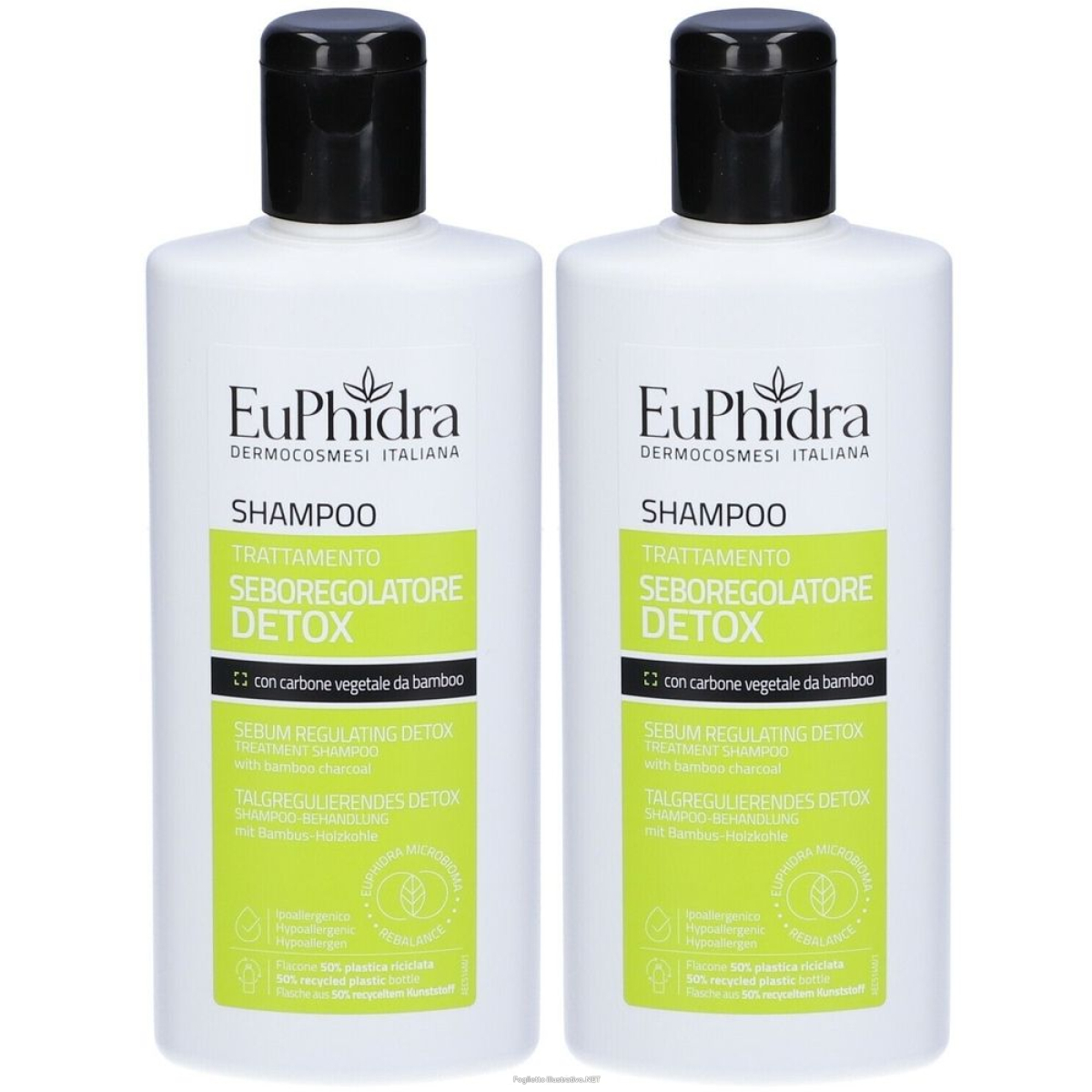 Acquista Online euphidra shampoo seboregolatore detox set da 2 2x200 ml e Cerca l'offerta più bassa
