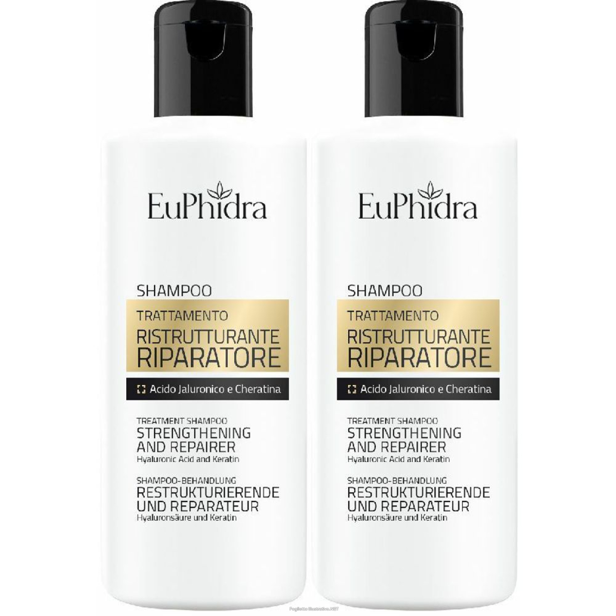 Acquista Online euphidra shampoo trattamento ristrutturante riparatore set da 2 2x200 e Cerca l'offerta più bassa