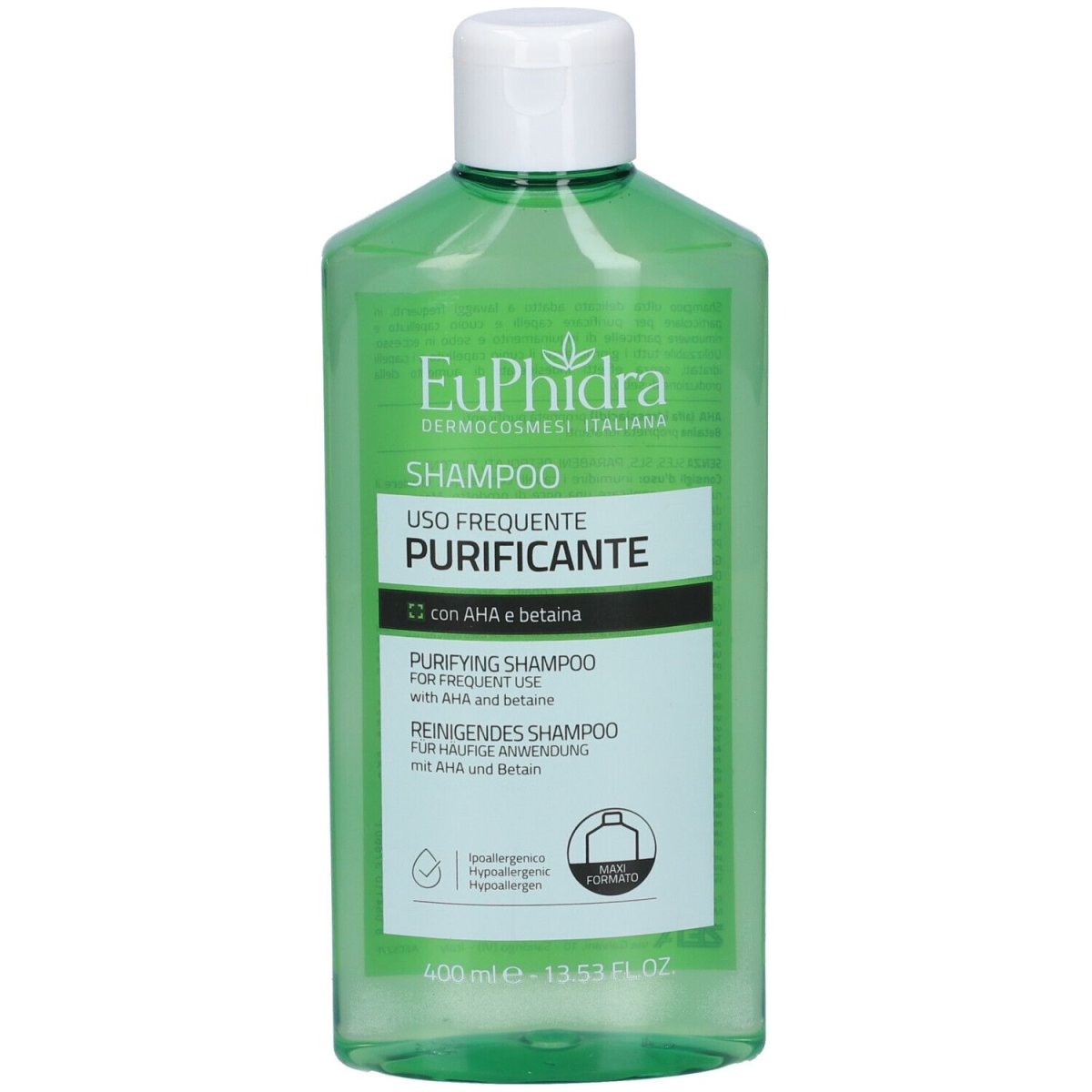 Acquista Online Euphidra shampoo uso frequente purificante - detergente purificante per i capelli, 400 ml e Cerca l'offerta più bassa