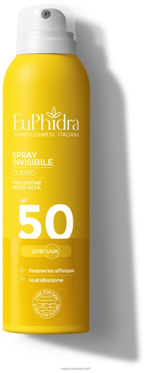 Acquista Online euphidra spray solare invisibile 200 ml corpo spf 50+ protezione molto alta resistente all'acqua e Cerca l'offerta più bassa