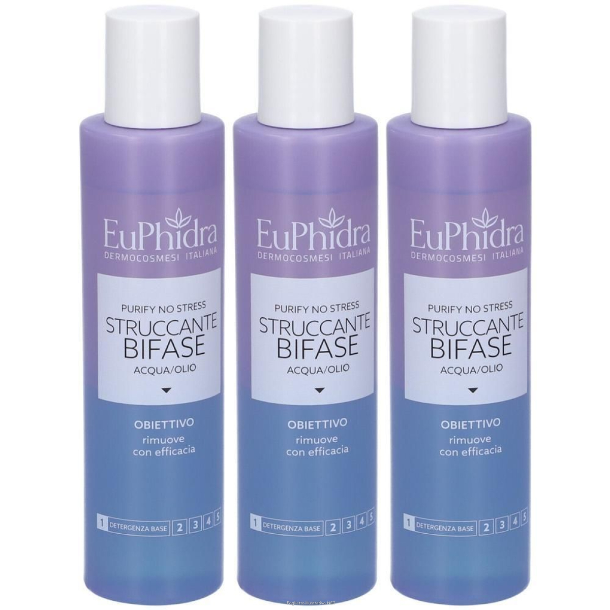 Acquista Online euphidra struccante bifase purify no stress 3x150 ml e Cerca l'offerta più bassa