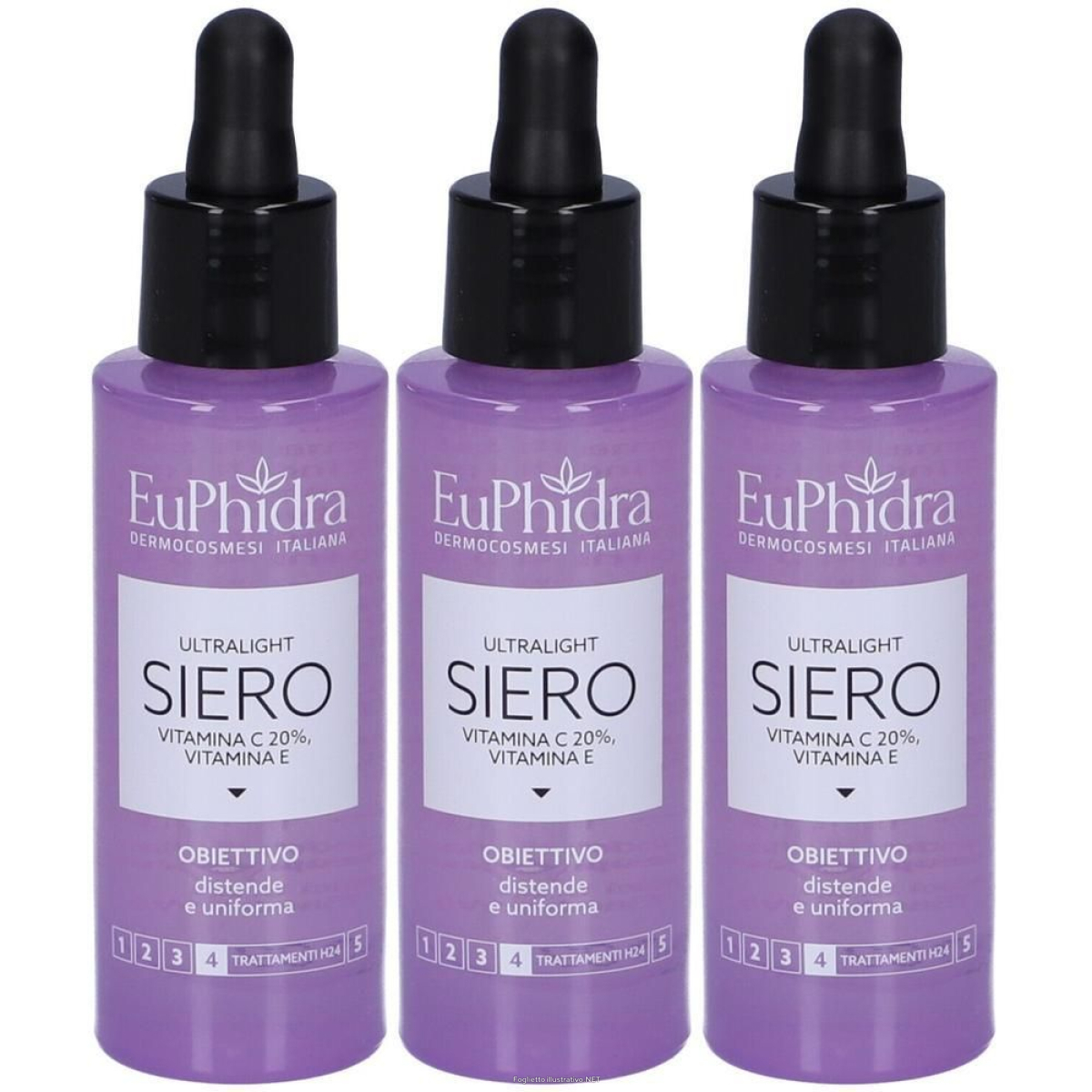 Acquista Online euphidra ultralight siero vitamina c 3x30 ml e Cerca l'offerta più bassa