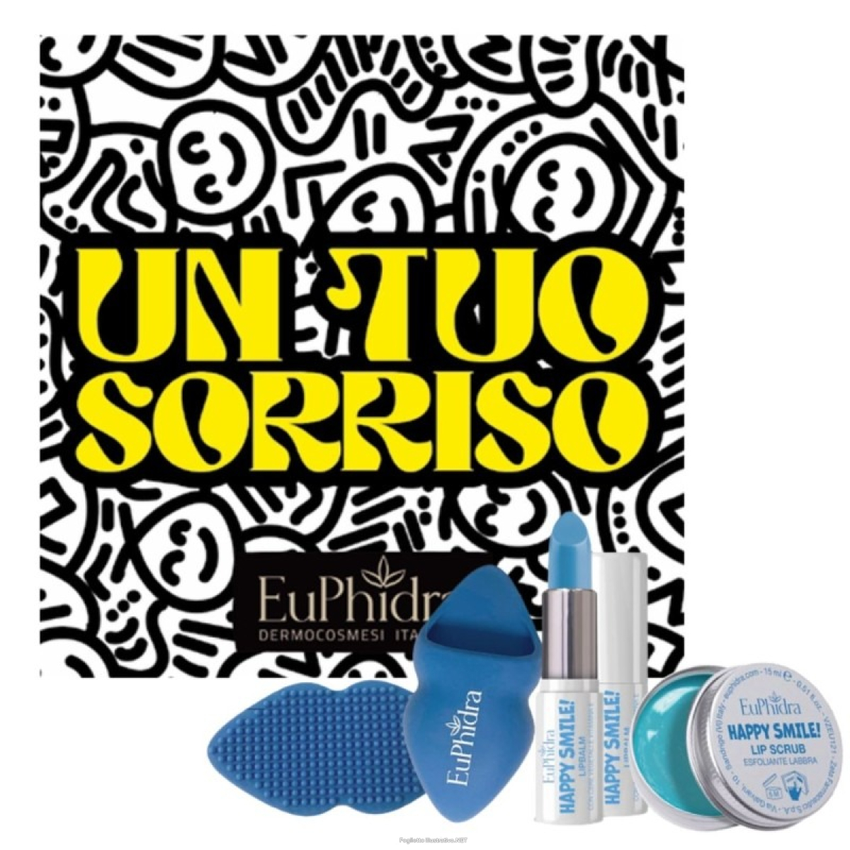 Acquista Online euphidra un tuo sorriso happy smile lip scrub + happy smile balsamo nutriente + happy smile lip brush omaggio e Cerca l'offerta più bassa