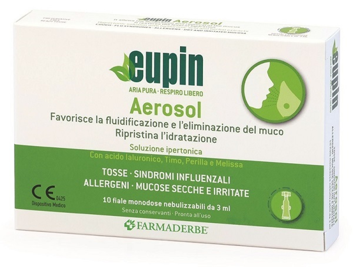 Acquista Online Eupin aerosol 10 fiale monodose nebulizzabili 50 ml e Cerca l'offerta più bassa