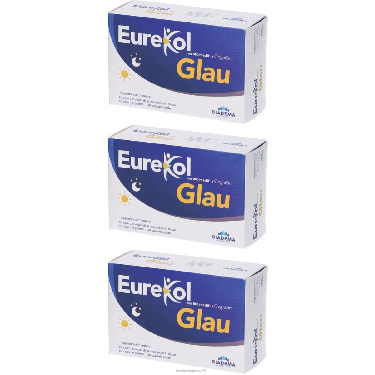 Acquista Online eurekol glau 60 capsule vegetali acidoresistenti 3x51,6 g e Cerca l'offerta più bassa