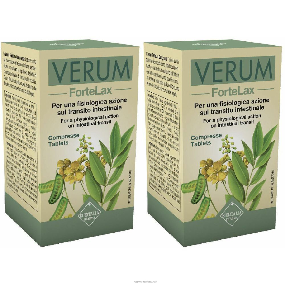 Acquista Online euritalia pharma verum fortelax set da 2 2x80 pz compresse e Cerca l'offerta più bassa