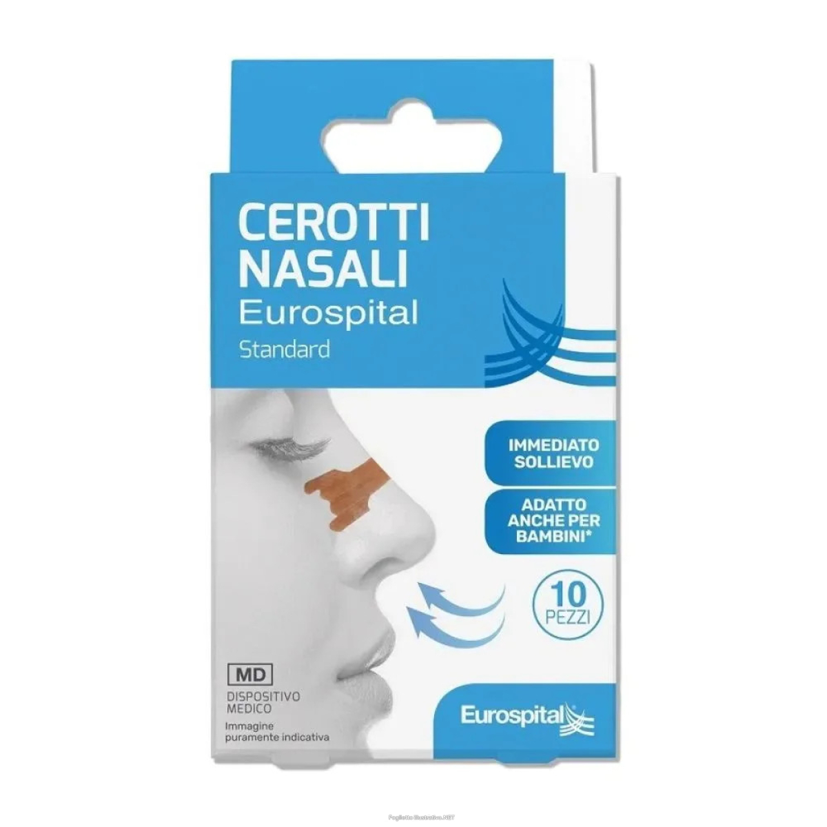 Acquista Online eurospital cerotti nasali standard sollievo immediato in caso di congestione nasale 10 pezzi e Cerca l'offerta più bassa