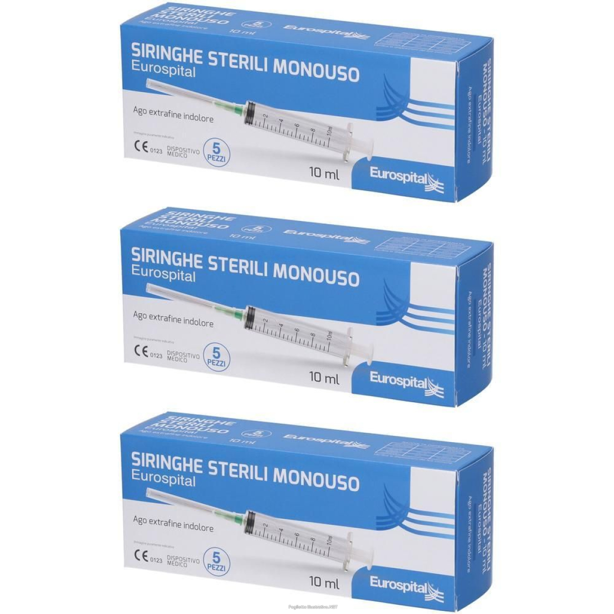 Acquista Online eurospital siringhe sterili monouso 3x5x10 ml e Cerca l'offerta più bassa