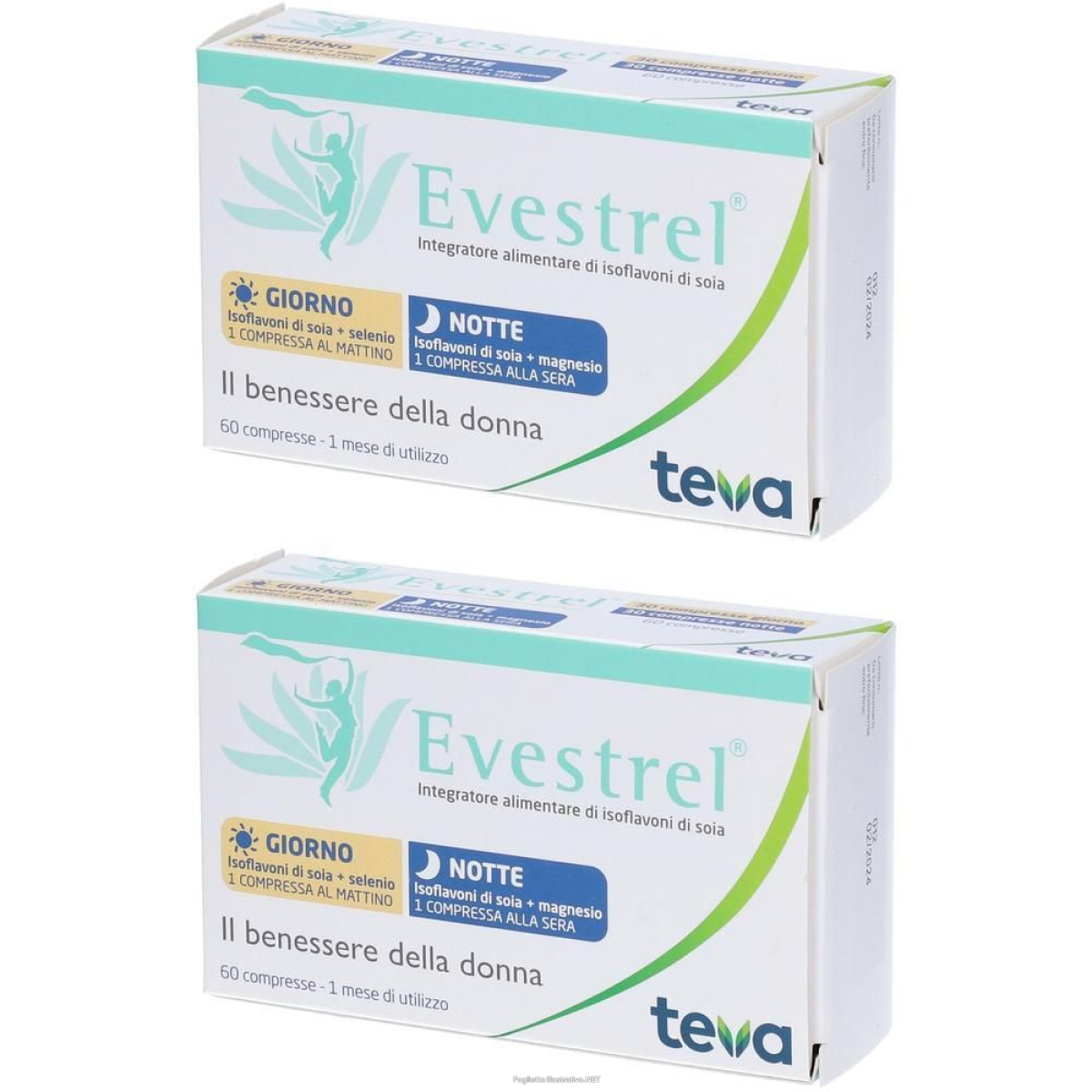 Acquista Online evestrel® compresse giorno/notte 2x60 pz e Cerca l'offerta più bassa