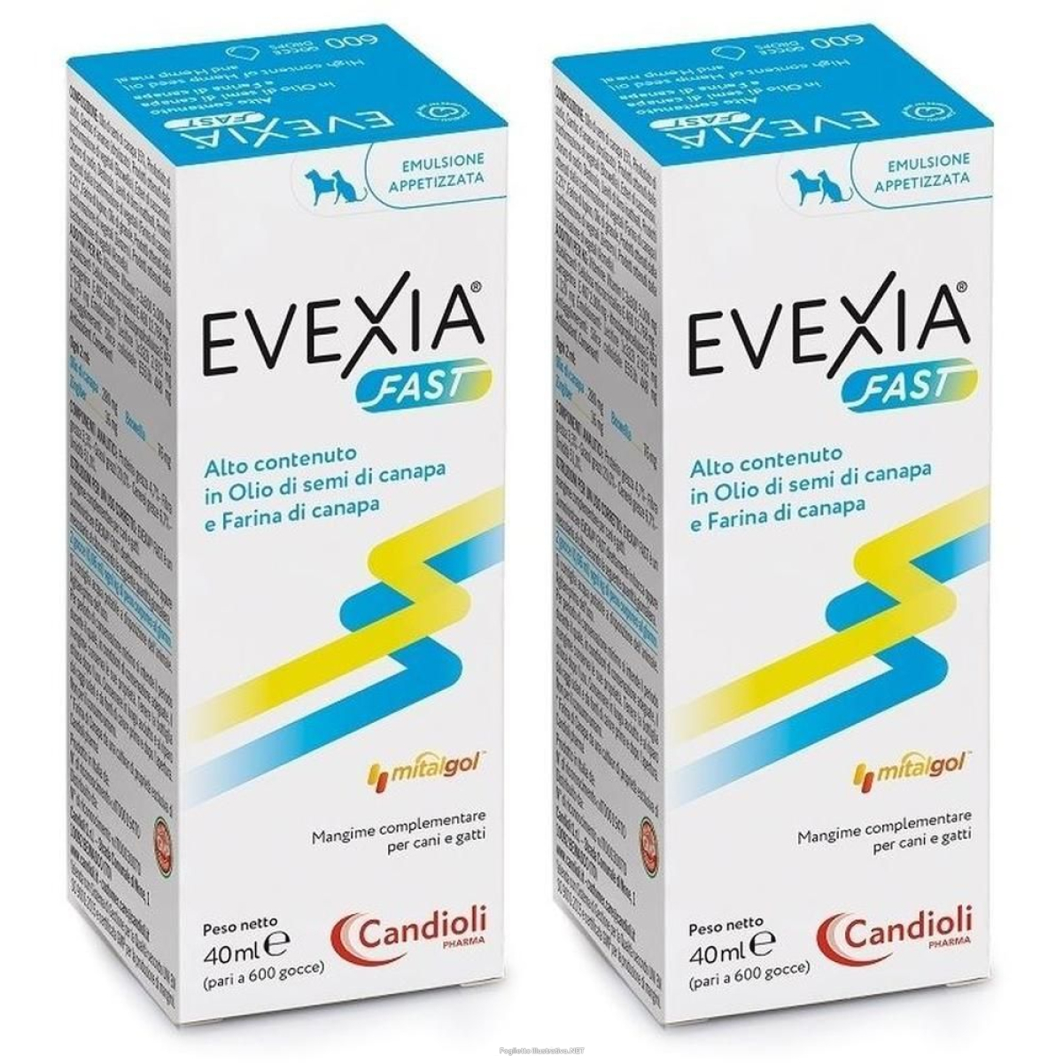 Acquista Online evexia fast gocce per cani e gatti 2x40 ml orali e Cerca l'offerta più bassa