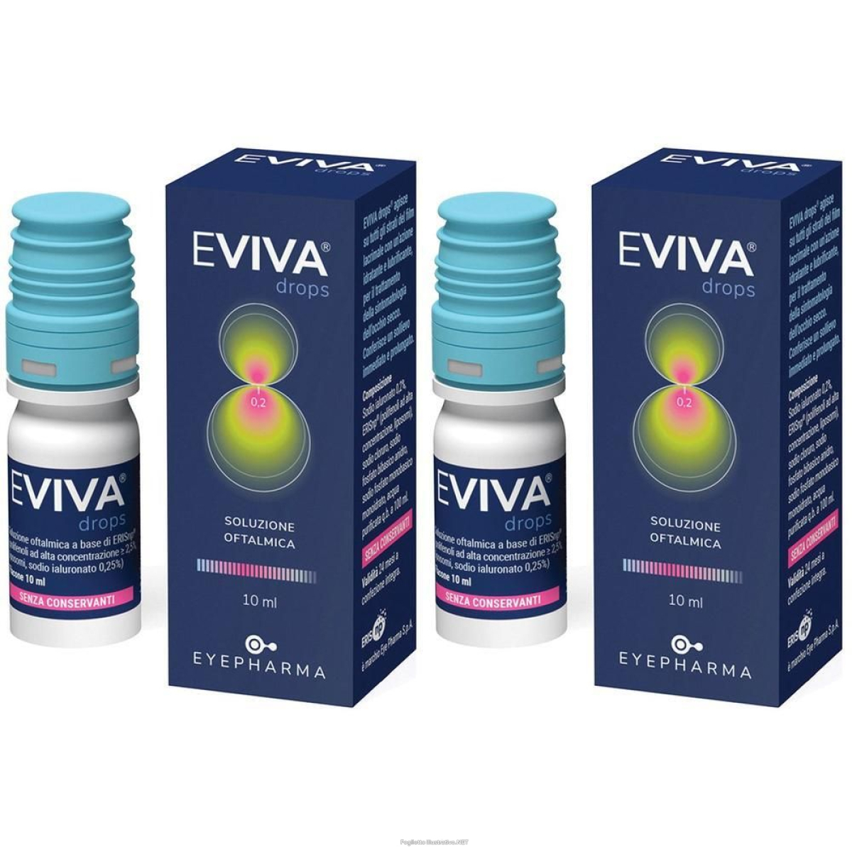 Acquista Online eviva drops gocce oculari 10ml 2x10 ml oftalmiche e Cerca l'offerta più bassa