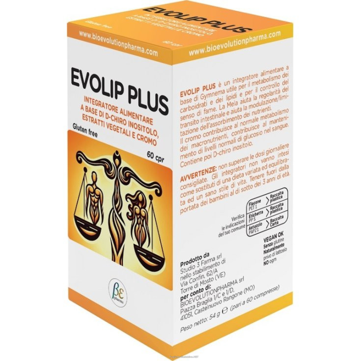 Acquista Online evolip plus iintegratore per il metabolismo e il controllo del senso di fame 60 compresse e Cerca l'offerta più bassa