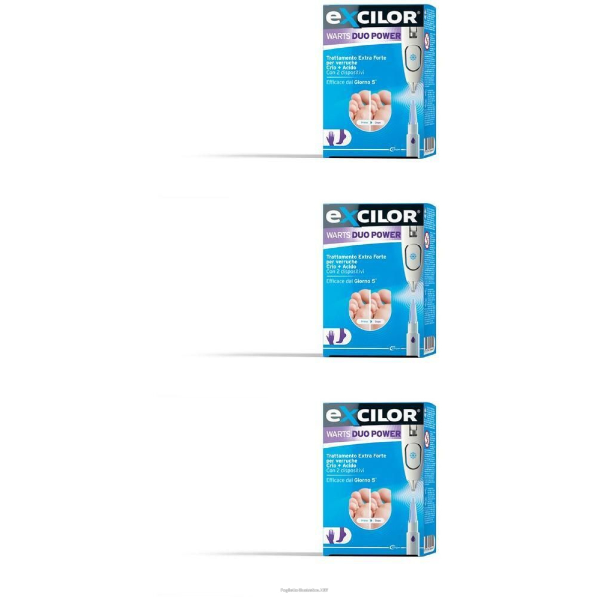 Acquista Online excilor® warts duo power penna cryo + acid 3x1 pz spray e Cerca l'offerta più bassa