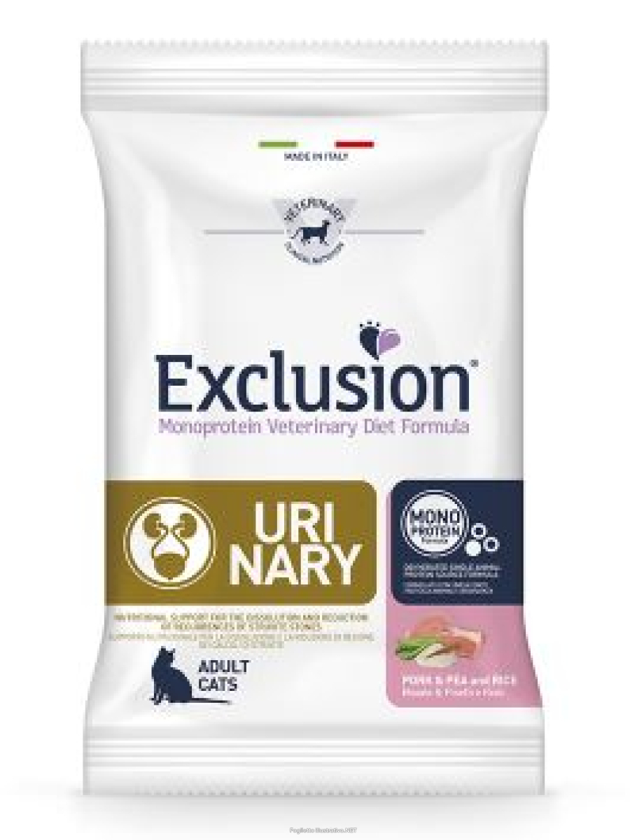 Acquista Online exclusion cat urinary stress maiale & piselli e riso 85 gr exclusion monoprotein veterinary diet formula e Cerca l'offerta più bassa
