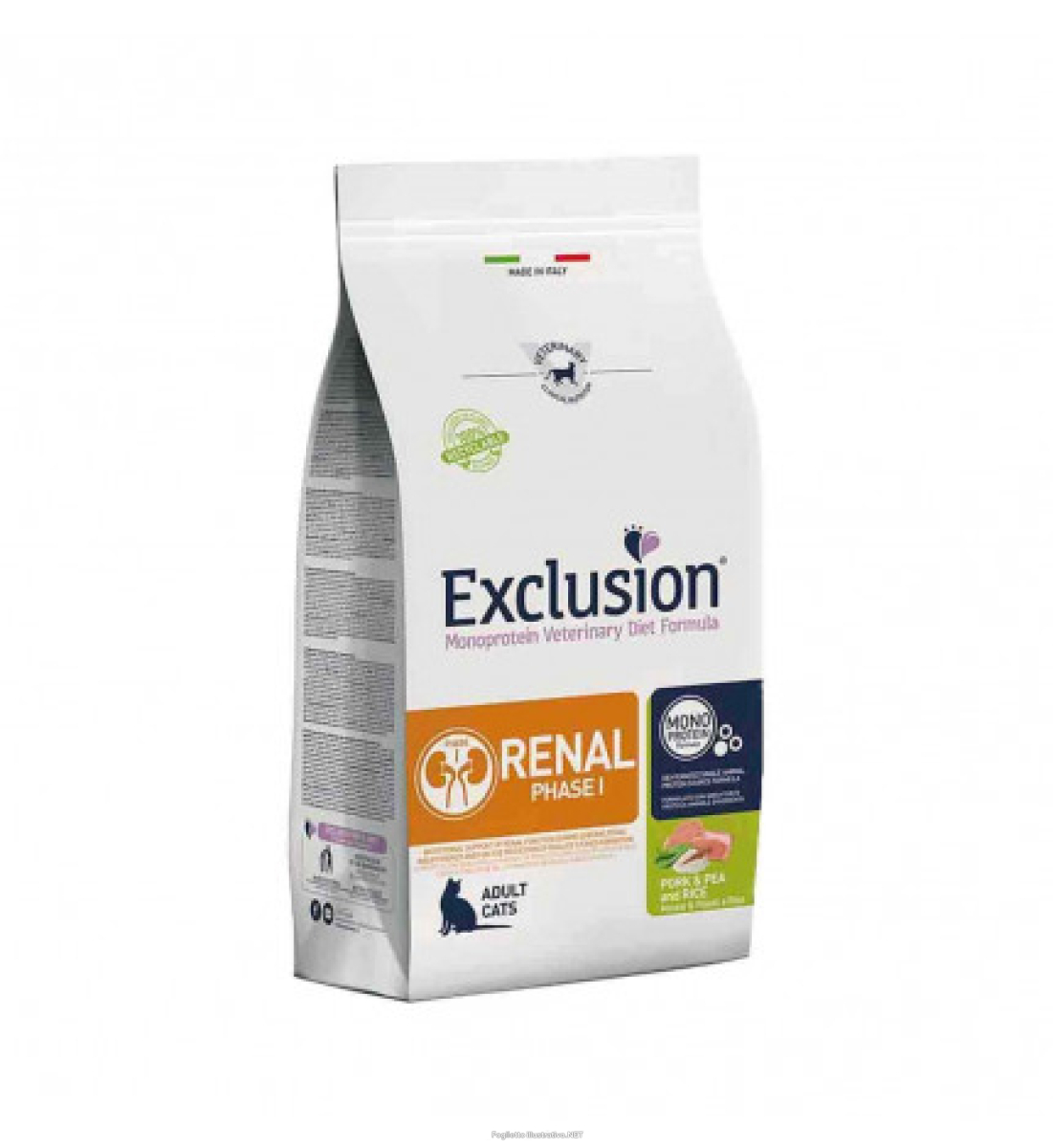 Acquista Online exclusion gatto diet renal phase 1 monoproteico adult maiale piselli riso 1,5kg e Cerca l'offerta più bassa
