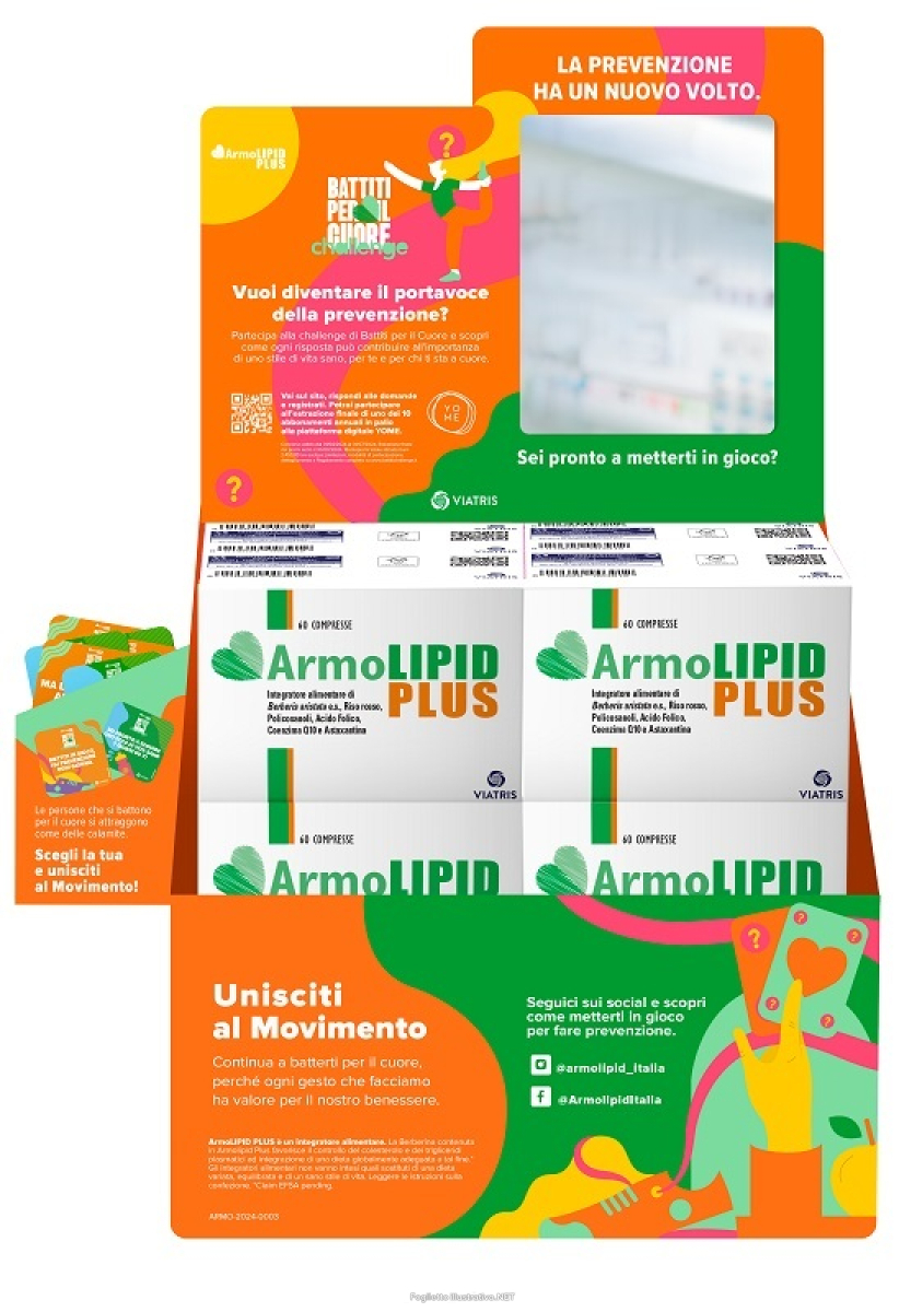Acquista Online Expo Armolipid Battiti per il Cuore 2023 8 Confezioni Armolipid Plus 60 Compresse + 4 Confezioni Armolipid Plus 30 Compresse e Cerca l'offerta più bassa