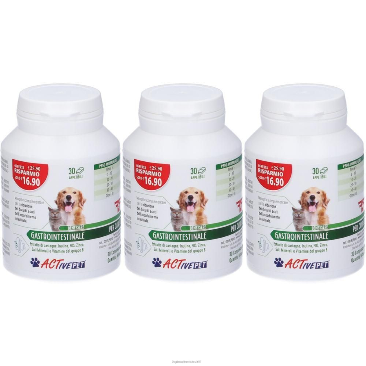 Compra Online f&f active pet benessere gastrointestinale compresse per cani e gatti e Trova l'offerta più bassa