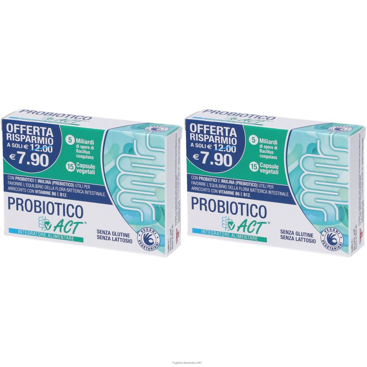 Compra Online f&f probiotico act capsule set da 2 2x6,75 g e Trova l'offerta più bassa