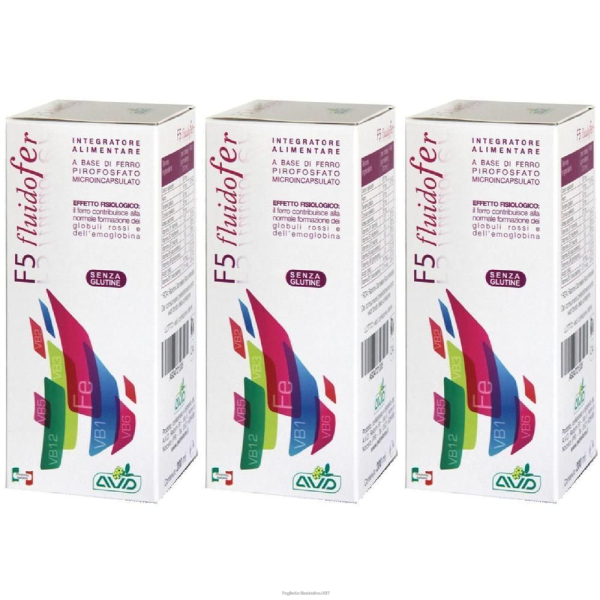 Compra Online f5 fluidofer integratore alimentare 3x200 ml gocce orali e Trova l'offerta più bassa