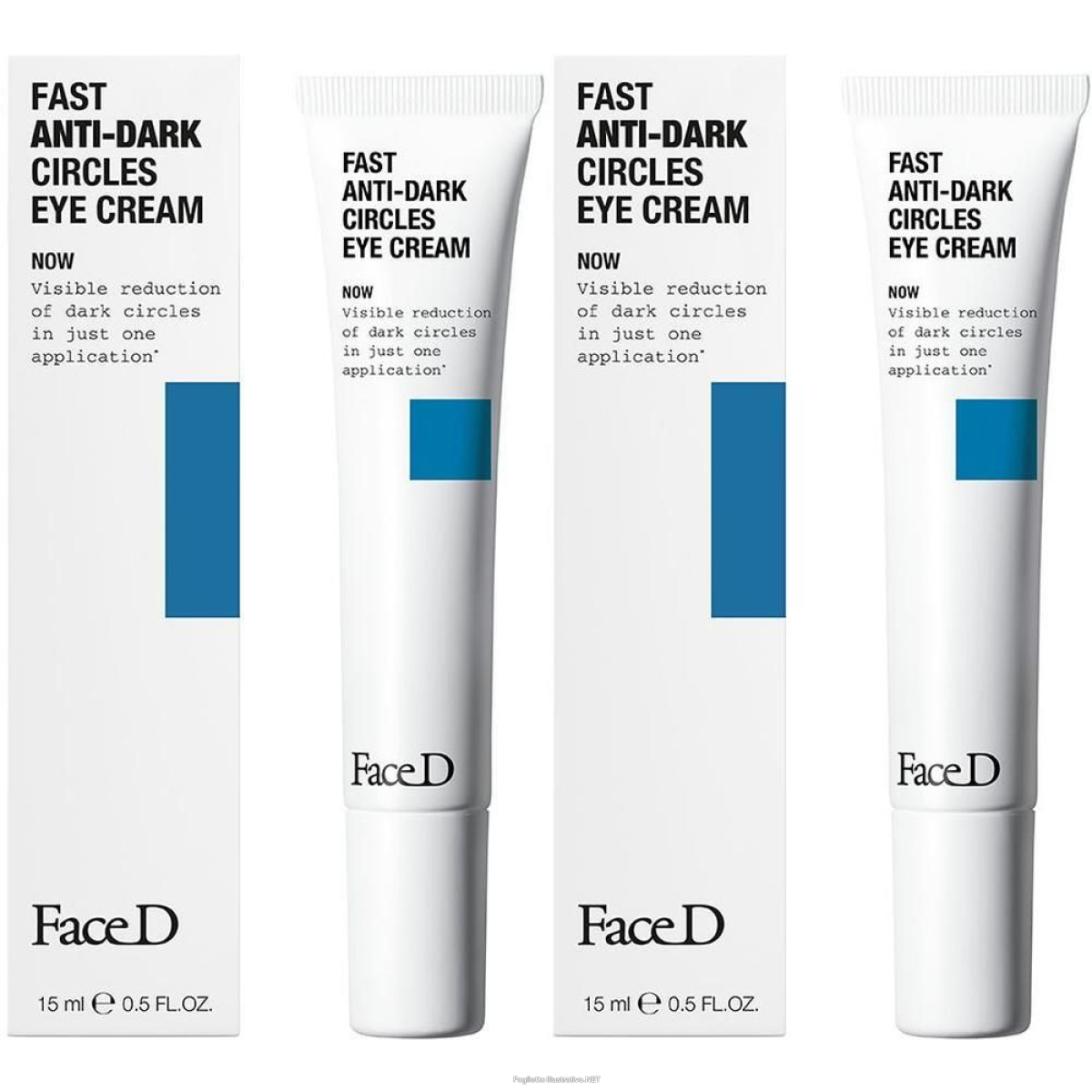 Compra Online face d crema contorno occhi anti-occhiaie - shade scura 2x15 ml e Trova l'offerta più bassa