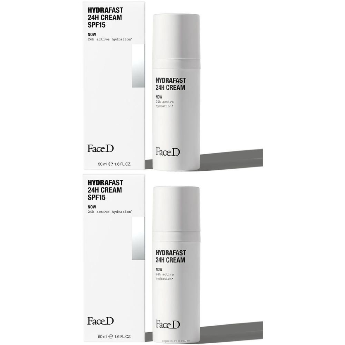 Compra Online face d crema idratante 24h spf15 2x50 ml e Trova l'offerta più bassa