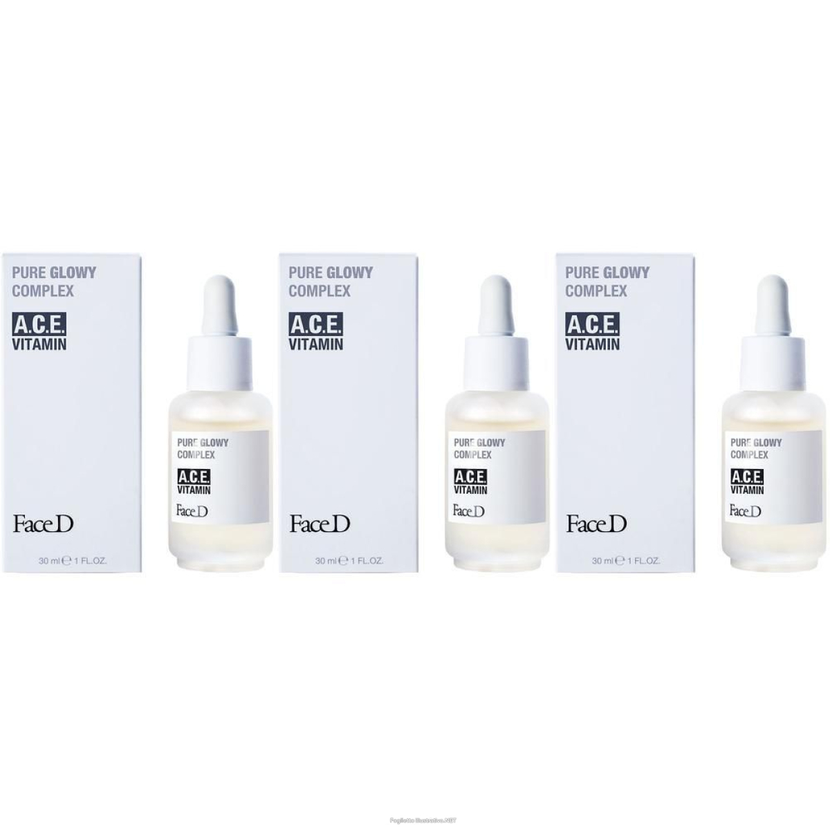 Compra Online face d pure glowy complesso vitamine a.c.e. 3x30 ml e Trova l'offerta più bassa