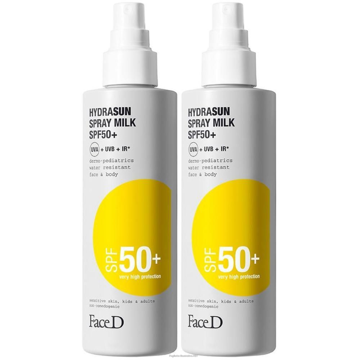 Compra Online faced hydrasun spray milk spf50+ 2x150 ml e Trova l'offerta più bassa