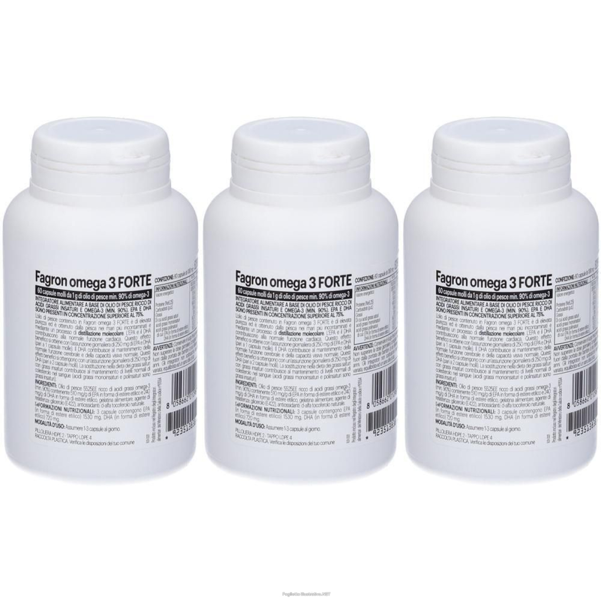 Compra Online fagron omega 3 forte 60 prl 3x60 pz capsule morbide e Trova l'offerta più bassa