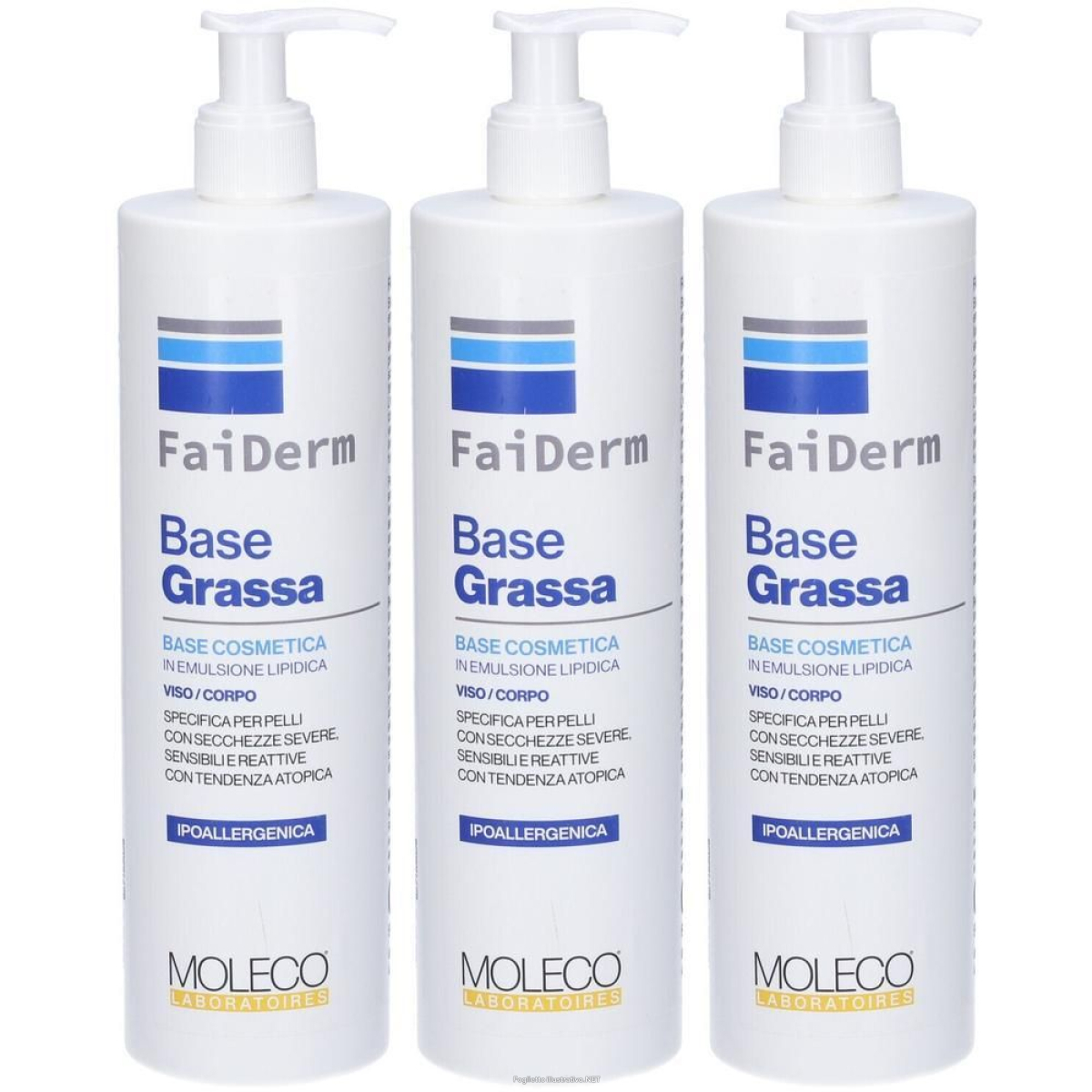 Compra Online faiderm base grassa 3x500 ml emulsione e Trova l'offerta più bassa