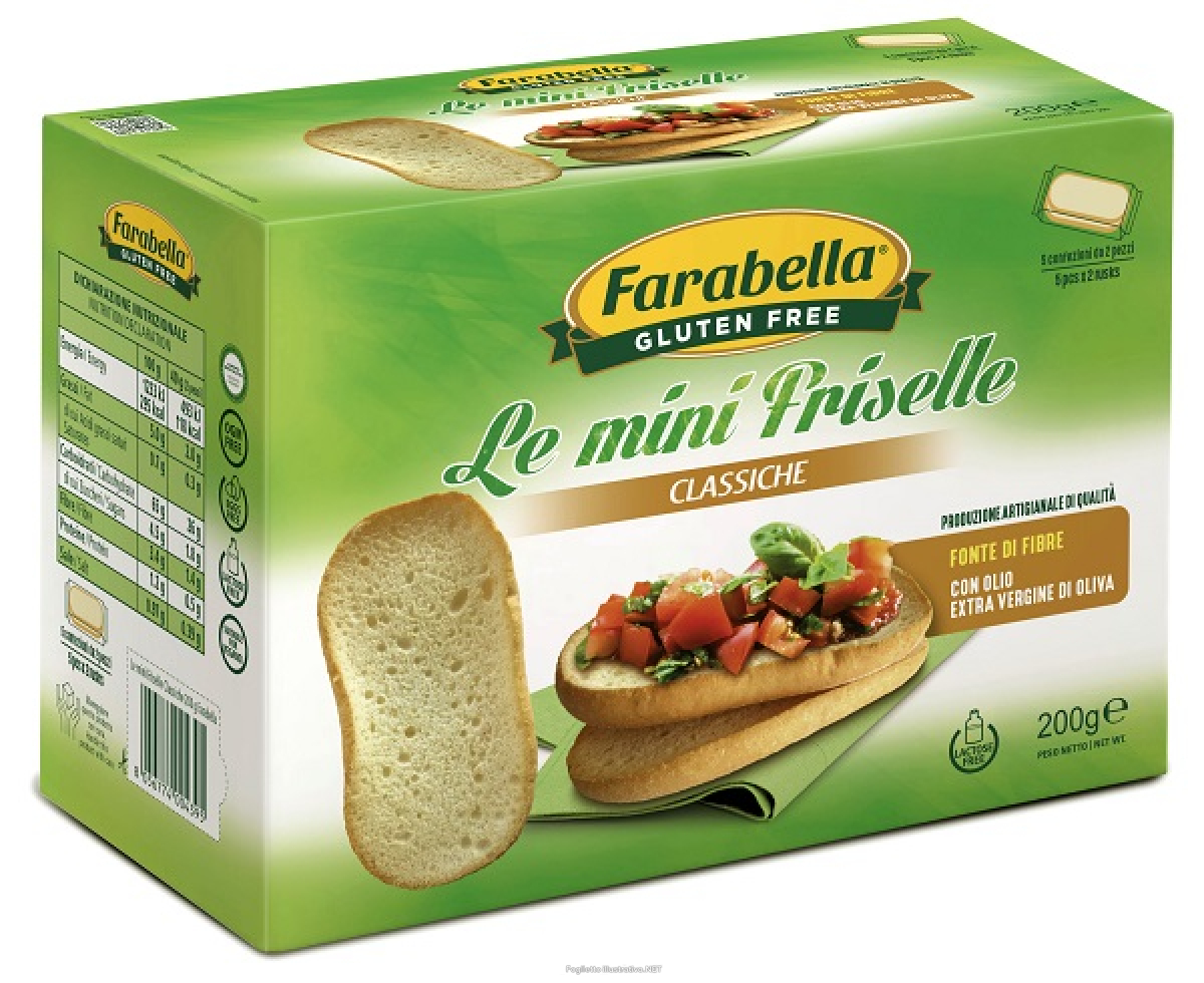 Compra Online farabella gluten free le mini friselle classiche con olio extra vergine di oliva senza lattosio 5 confezioni x 40 g e Trova l'offerta più bassa