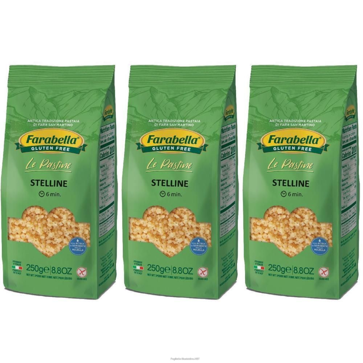 Compra Online farabella i classici stelline senza glutine 3x250 g e Trova l'offerta più bassa