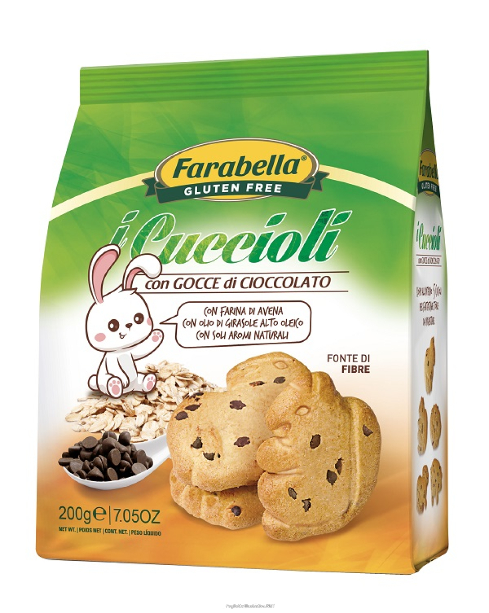 Compra Online farabella i cuccioli biscotti con gocce di cioccolato senza glutine 200 grammi e Trova l'offerta più bassa
