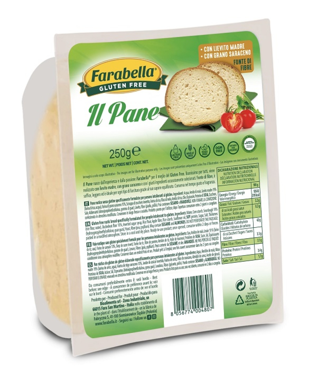 Compra Online Farabella il pane senza glutine a fette, 250g e Trova l'offerta più bassa