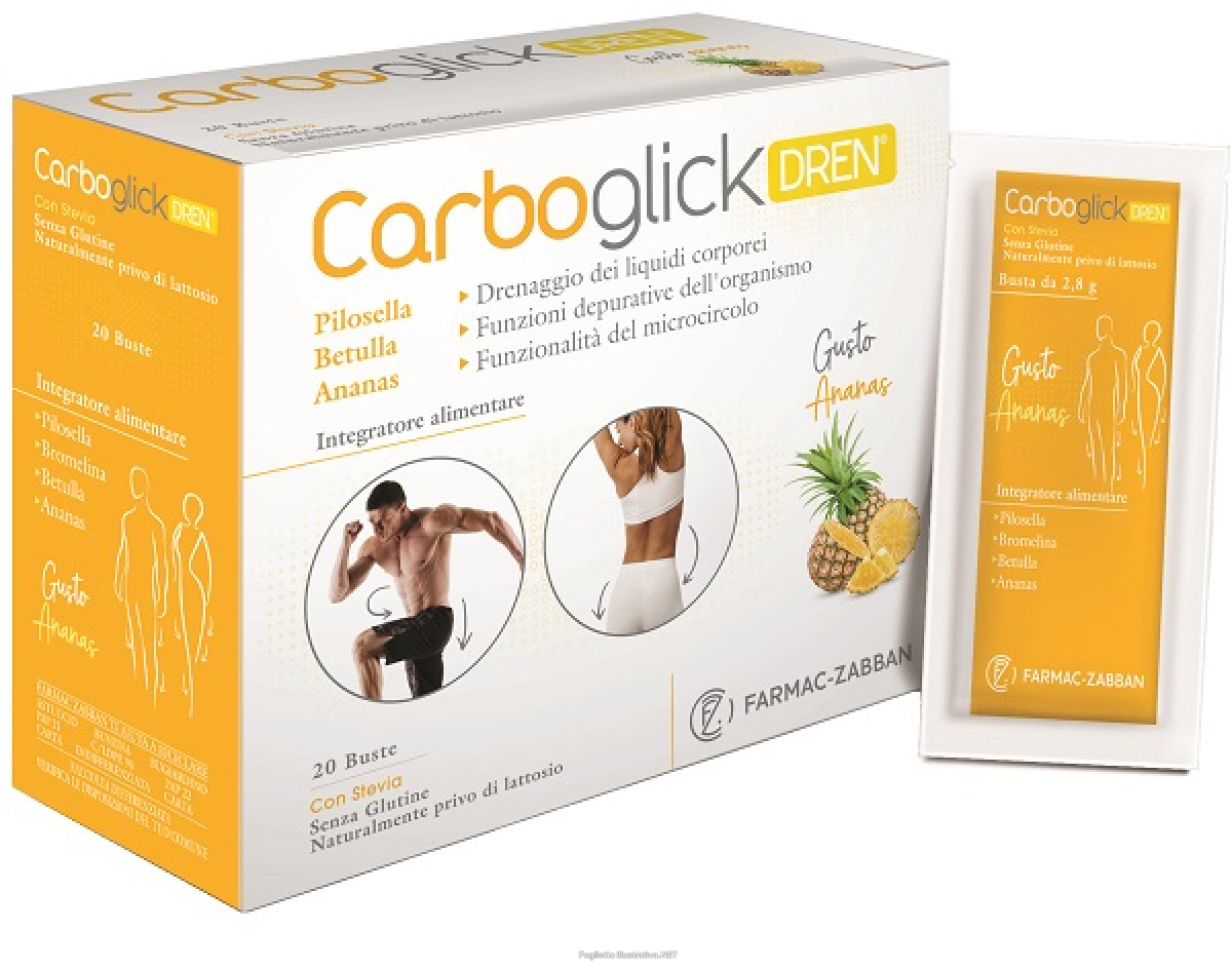 Compra Online farmac-zabban carboglick dren 20 bustine e Trova l'offerta più bassa