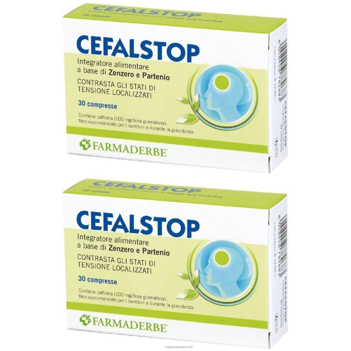 Compra Online farmaderbe cefalstop compresse 2x30 pz e Trova l'offerta più bassa