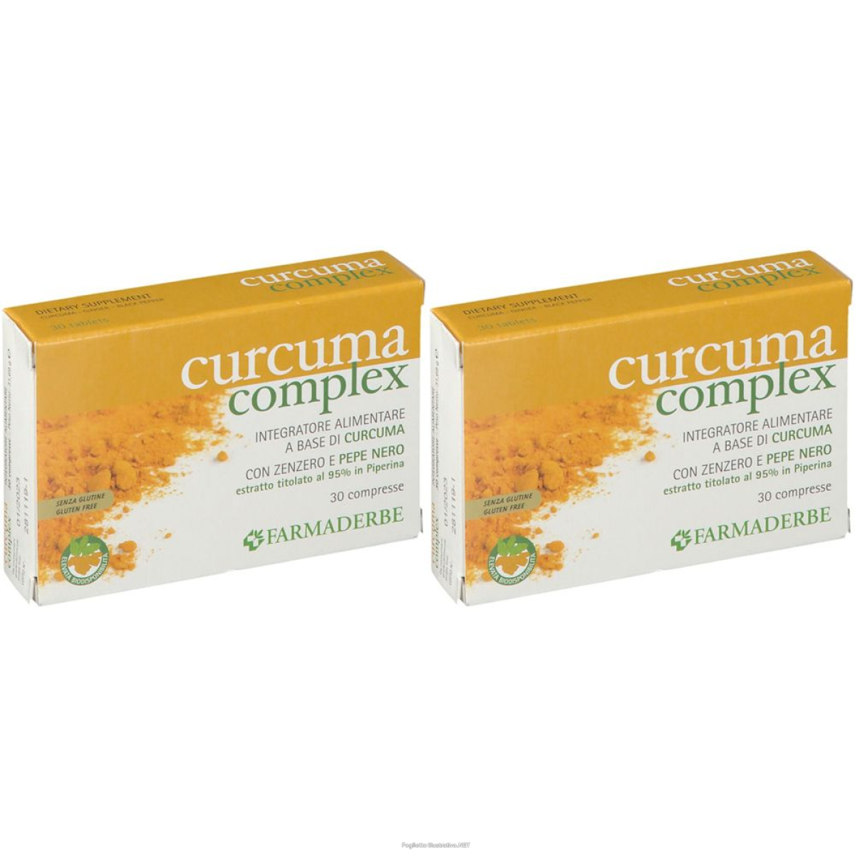 Compra Online farmaderbe curcuma complex set da 2 2x30 pz compresse e Trova l'offerta più bassa