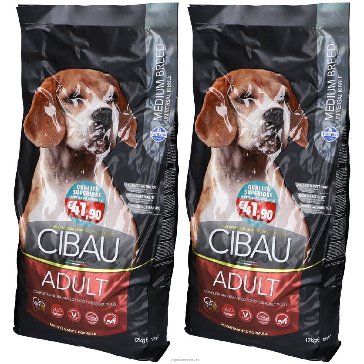 Compra Online farmina® cibau adult medium set da 2 2x12000 g pellets e Trova l'offerta più bassa