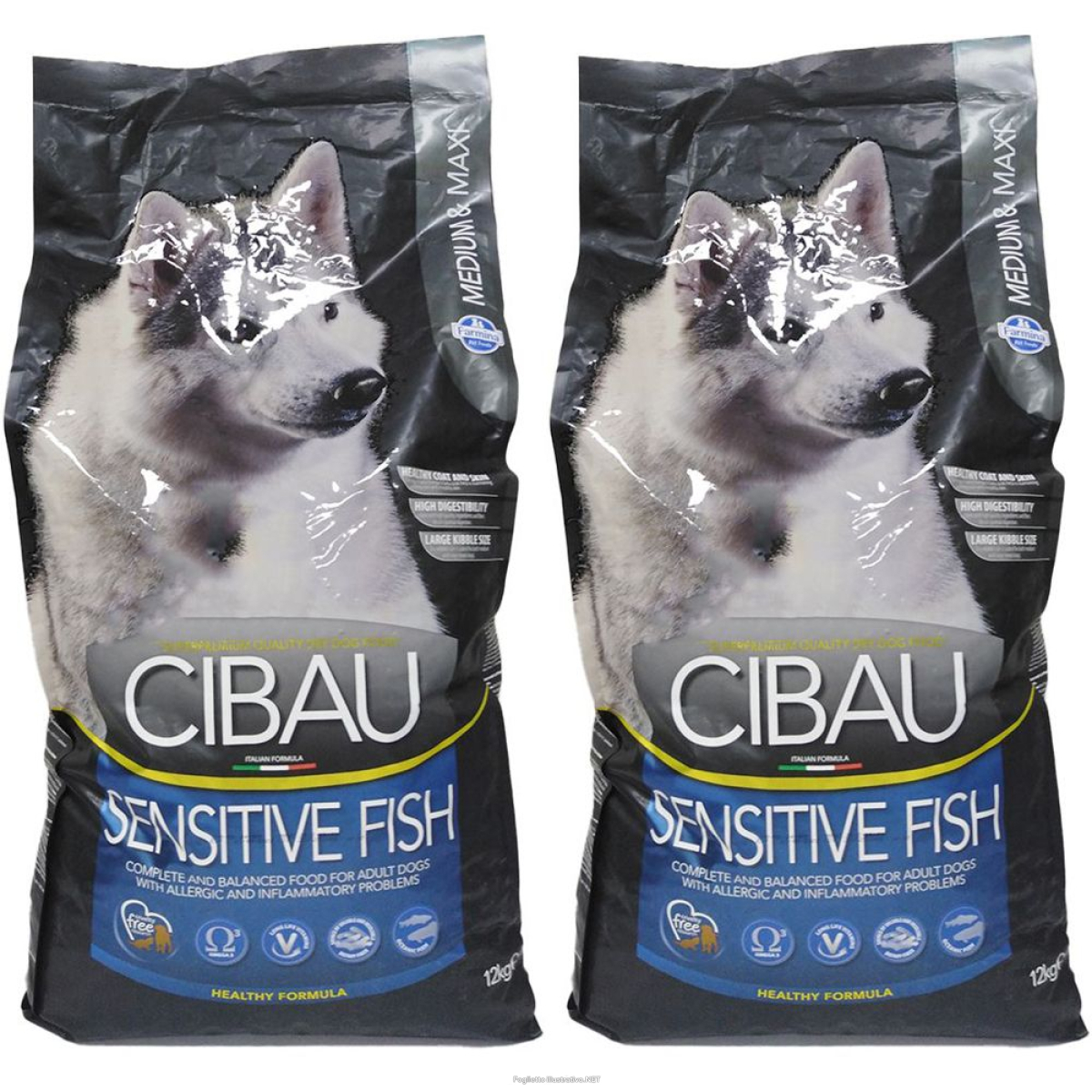 Compra Online farmina® cibau sensitive fish maxi set da 2 2x12000 g pellets e Trova l'offerta più bassa
