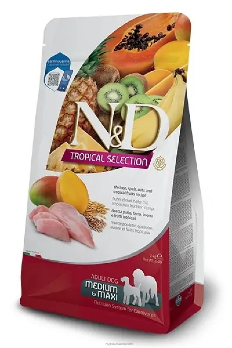 Compra Online farmina n&d dog medium & maxi tropical selection chicken per cani adulti 2kg russo mangimi e Trova l'offerta più bassa